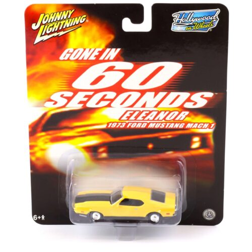 1:64 Johnny Lightning 1973 Ford Mustang Mach 1 yellow GONE IN 60 SECONDS