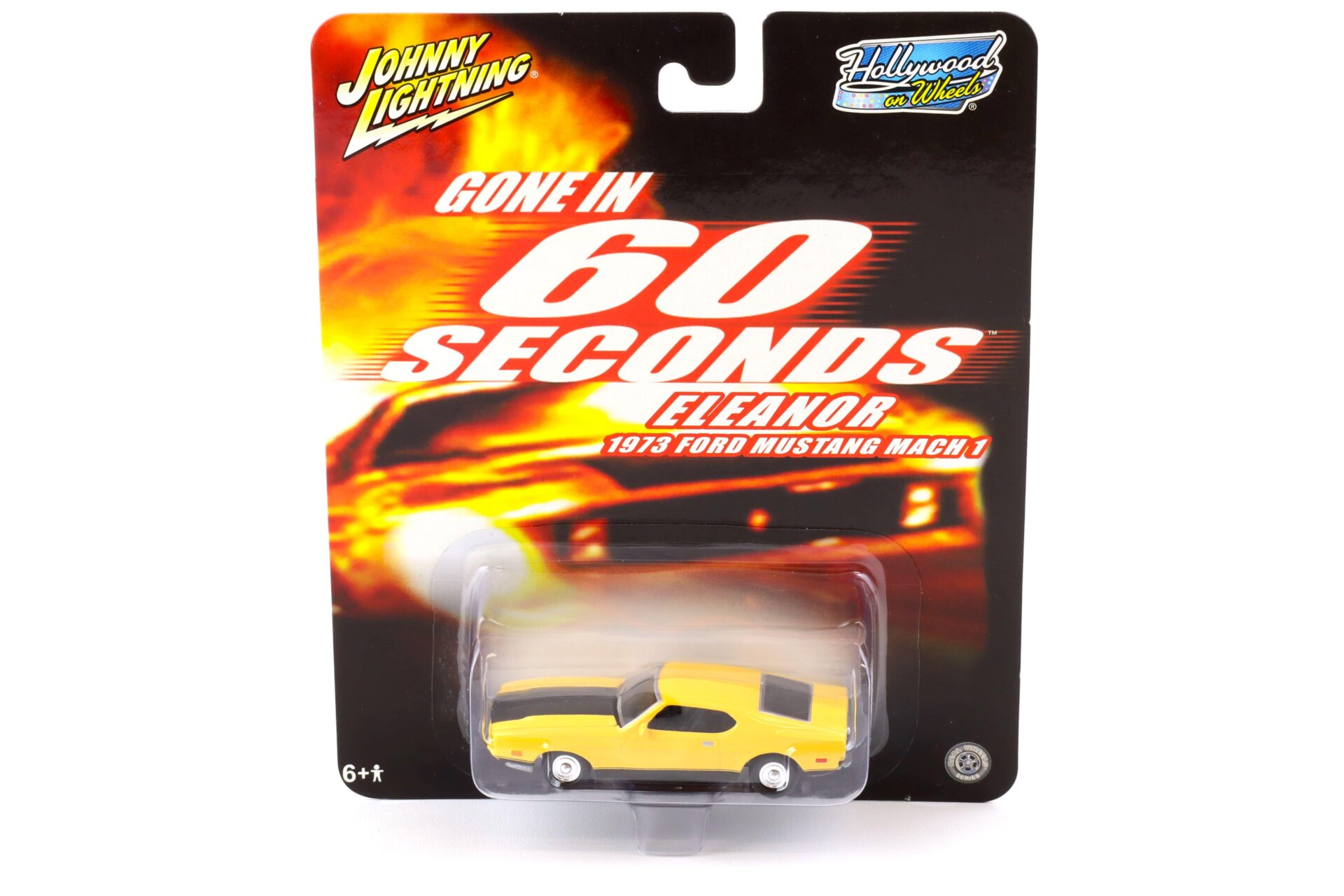 ID 74429 orig 1.jpg 1:64 Johnny Lightning 1973 Ford Mustang Mach 1 yellow GONE IN 60 SECONDS