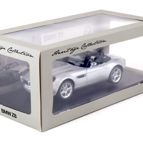 1:18 Kyosho BMW Z8 Roadster silver metallic Heritage Collection DEALER VERSION