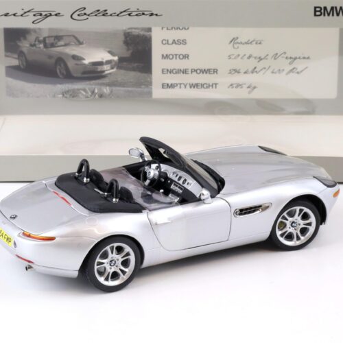 1:18 Kyosho BMW Z8 Roadster silver metallic Heritage Collection DEALER VERSION