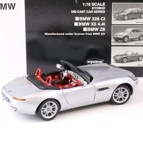 1:18 Kyosho BMW Z8 Roadster silver/ red with Top 08511S