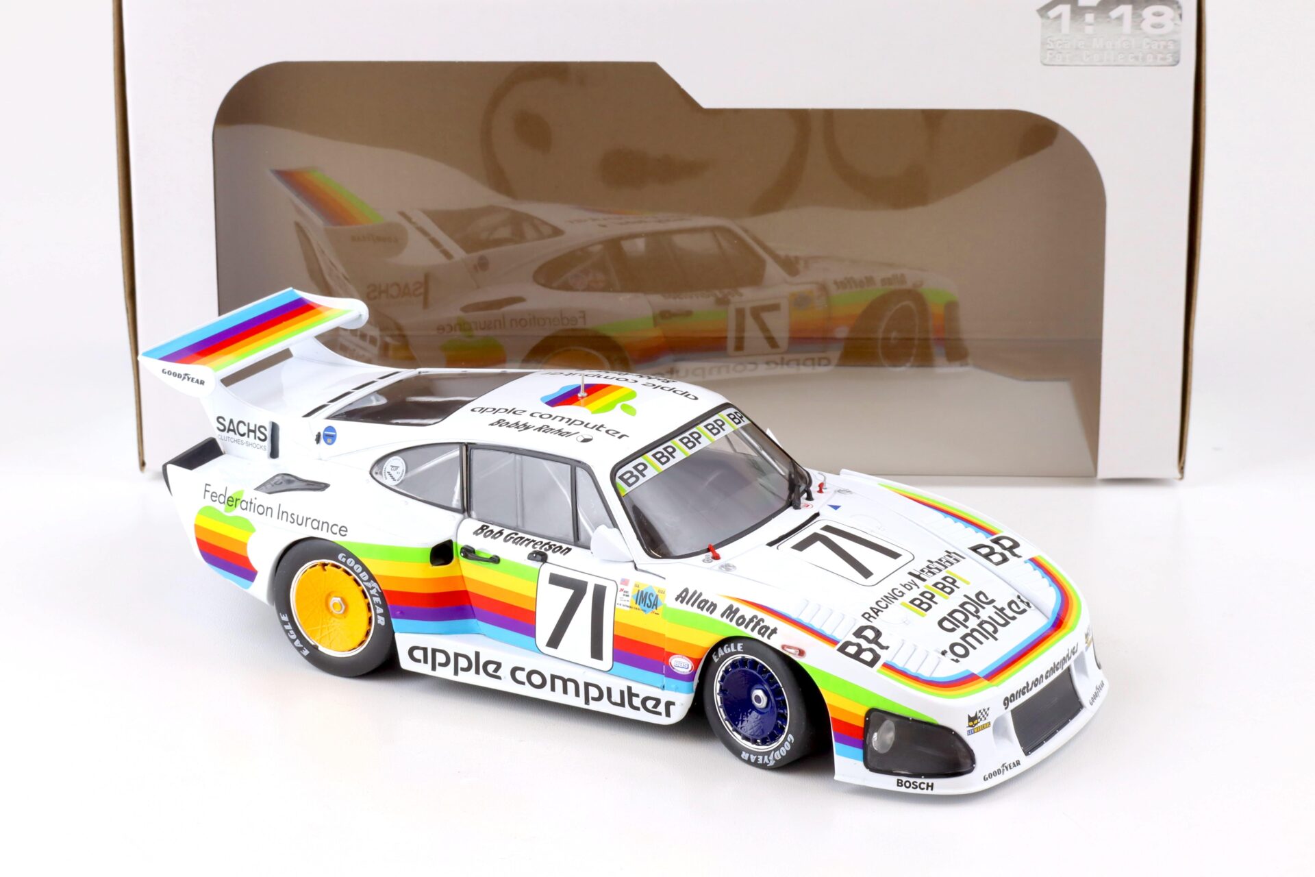 1:18 Solido Porsche 935 K3 #71 - 24h Le Mans 1980 Apple Computer Rahal/ Moffat