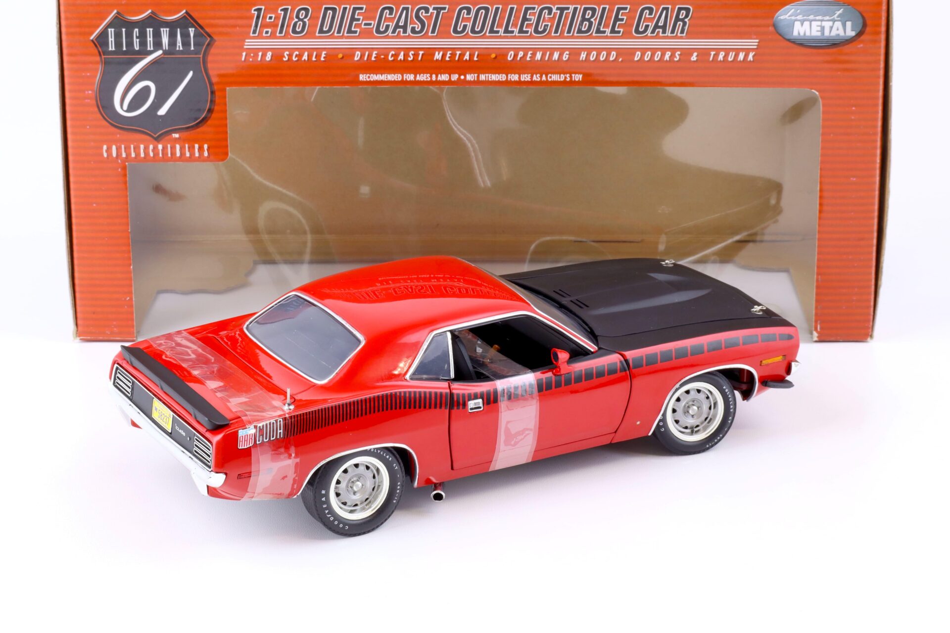 1:18 Highway61 Plymouth Cuda AAR Coupe 1970 red/ black 50468
