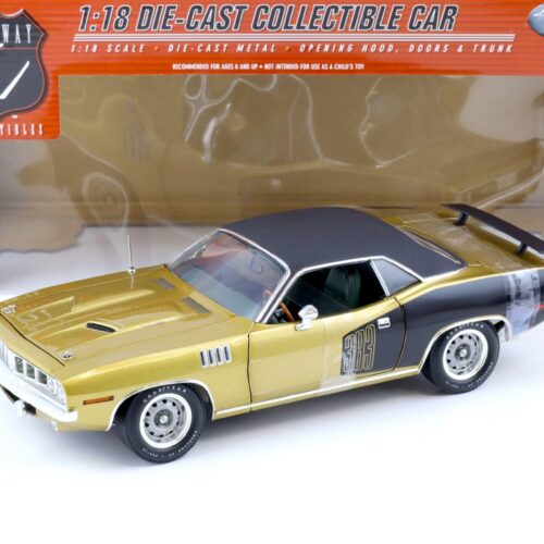 1:18 Highway61 Plymouth Cuda 383 Coupe 1971 gold/black 50467