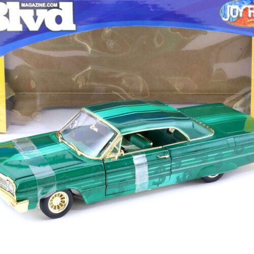 1:18 ERTL Joyride 1964 Chevrolet Impala Lowrider Blvd Magazine green / gold