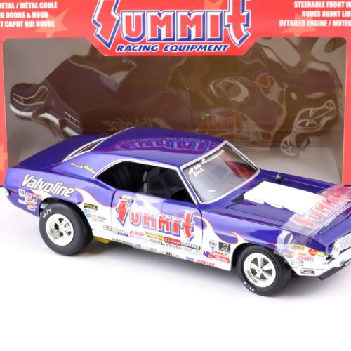 1:18 ERTL Racing Champions 1969 Chevrolet Camaro Summit Racing Equipment blue / white
