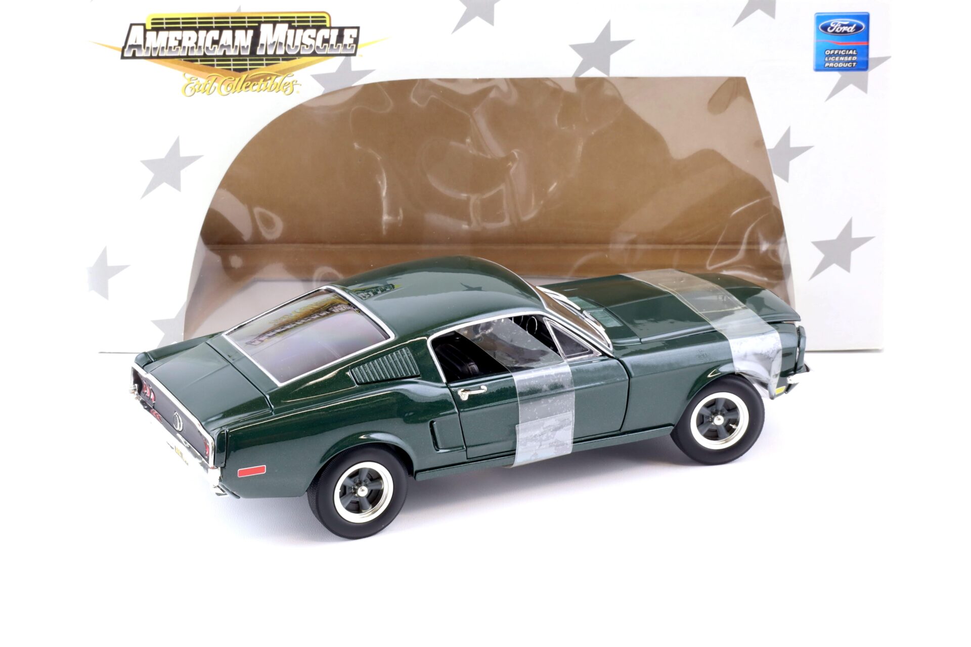 1:18 ERTL American Muscles Collectibles 1968 Ford Mustang GT dark green