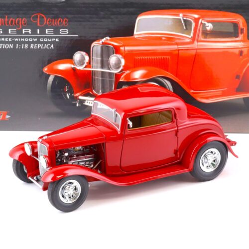 1:18 GMP 1932 Ford Three Window Coupe Vintage Deuce Series Hot Rod red