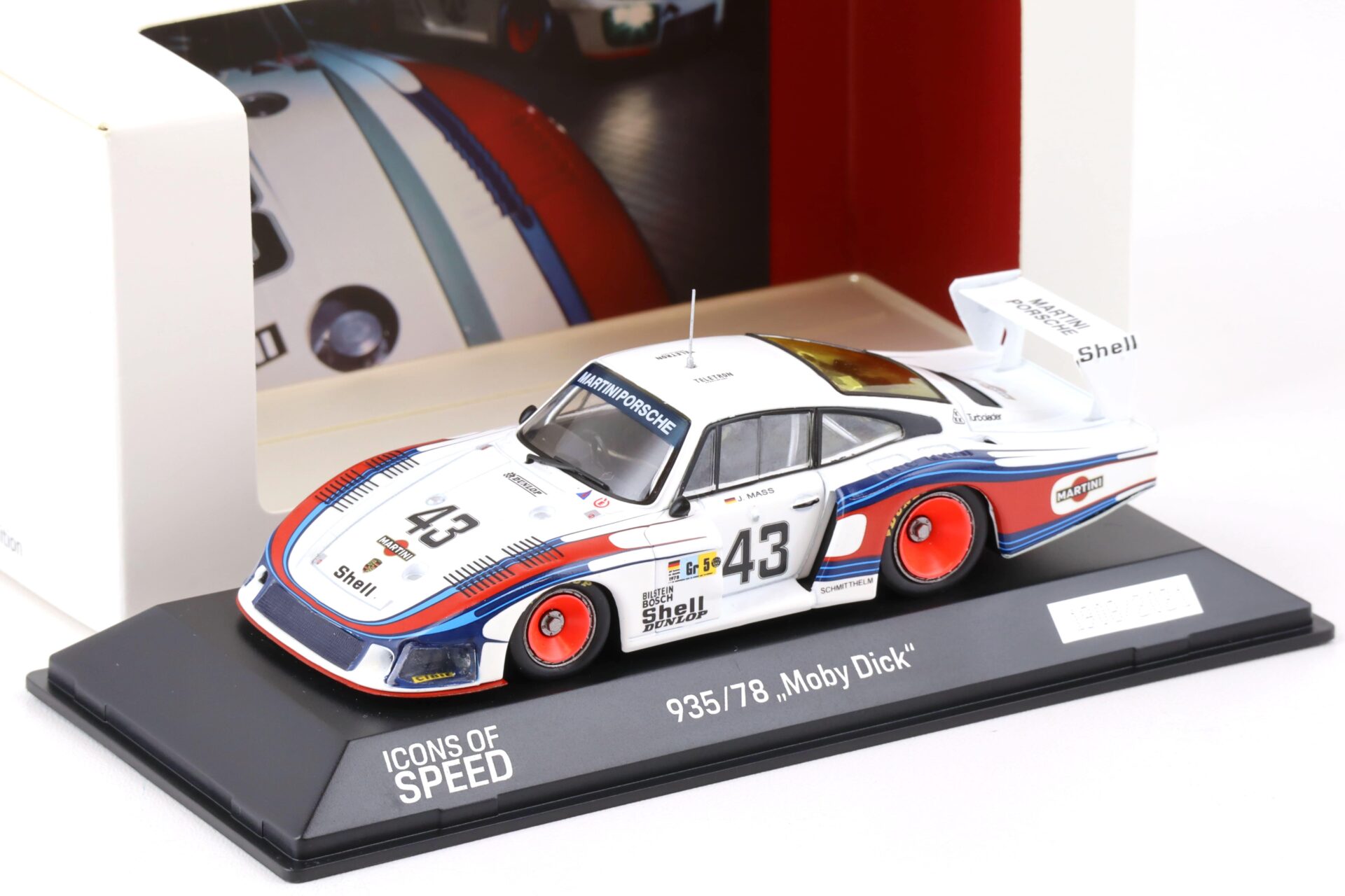 1:43 Spark Porsche 935/78 Moby Dick 24h Le Mans #43 Martini Racing WAP DEALER