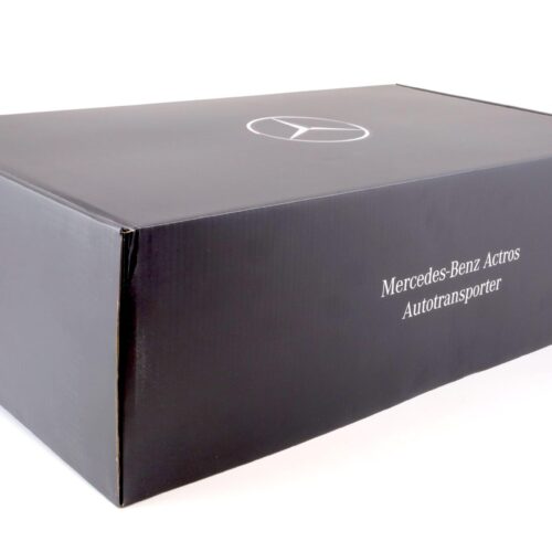 1:18 NZG Mercedes Actros Autotransporter LKW Edition 1 silver DEALER VERSION