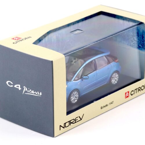 1:43 Norev Citroen C4 Picasso 2007 with glass roof blue metallic