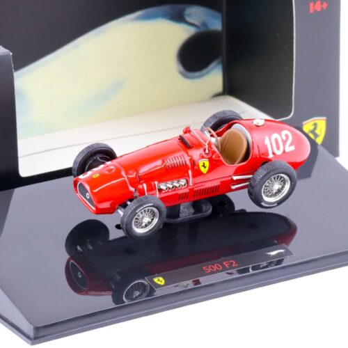 1:43 Hot Wheels Elite Ferrari 500 F2 Ascari #102 Winner GP Nürburgring red