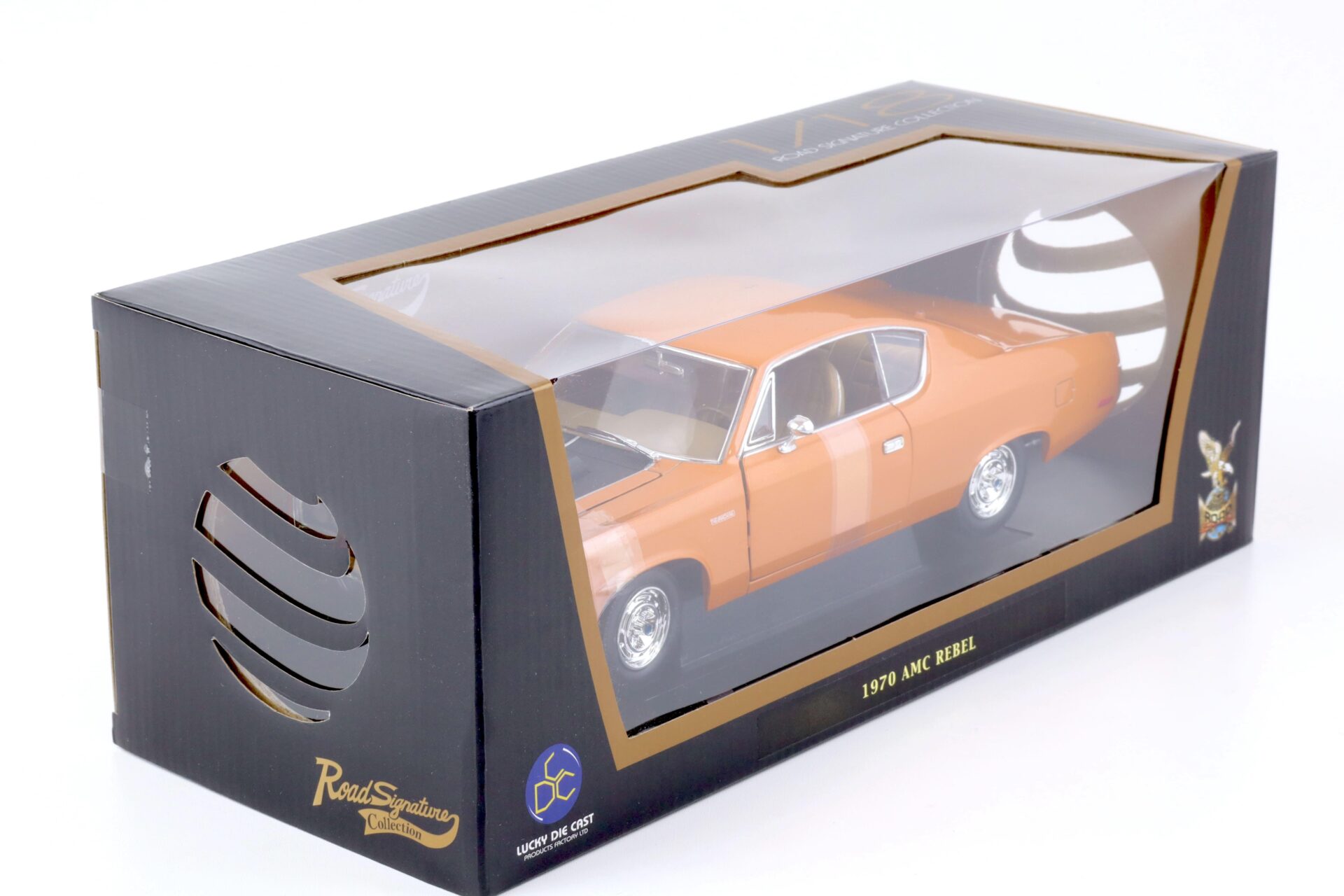 1:18 Road Signature 1970 AMC Rebel Coupe The Machine orange/ black