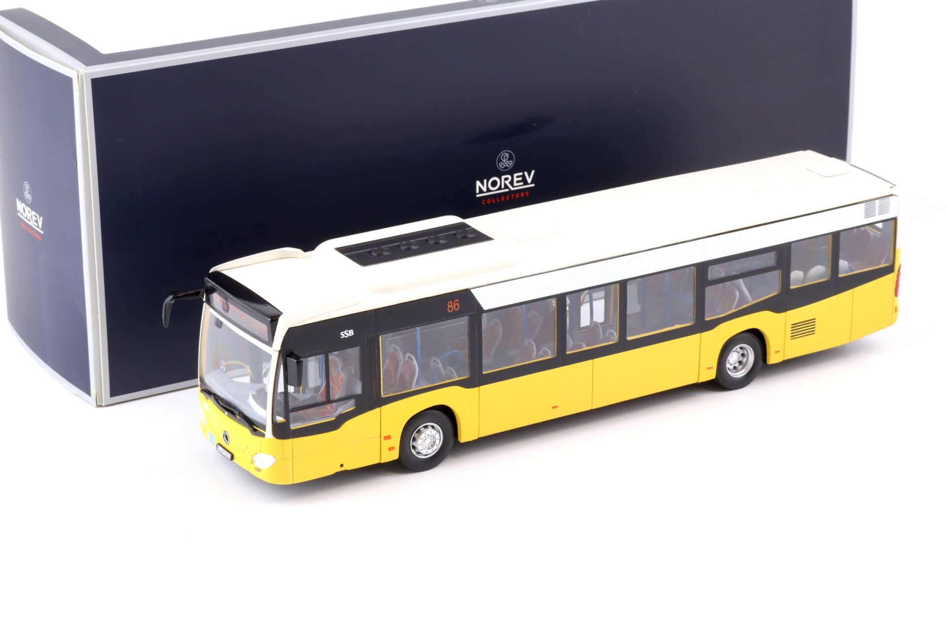 1:43 Norev Mercedes Citaro Bus 2011 Stuttgart SSB white / yellow