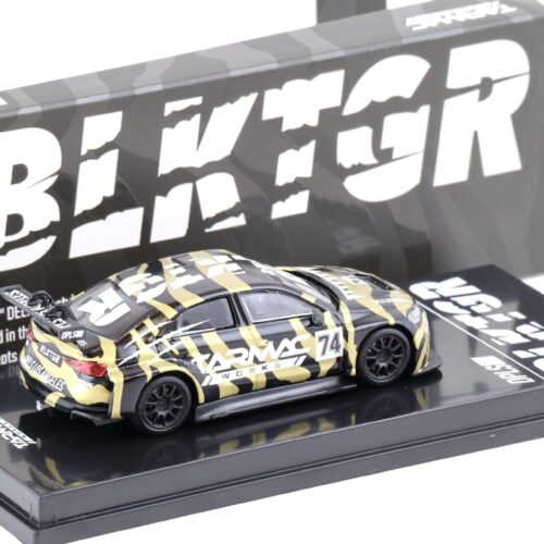 1:64 Tarmac Works Audi RS3 LMS #74 BLKTGR DPLS black / gold / white