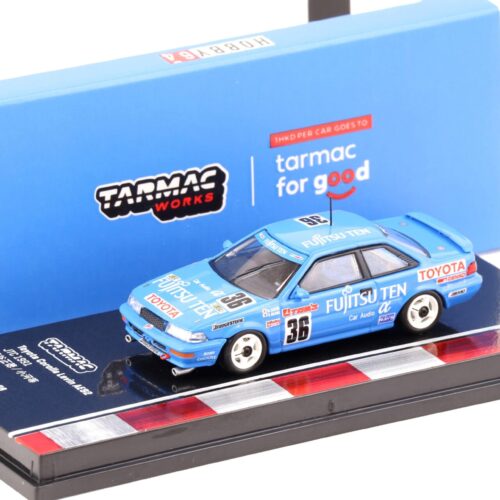 1:64 Tarmac Works Toyota Corolla Levin AE92 #36 JTC 1991 blue