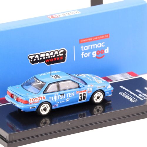 1:64 Tarmac Works Toyota Corolla Levin AE92 #36 JTC 1991 blue