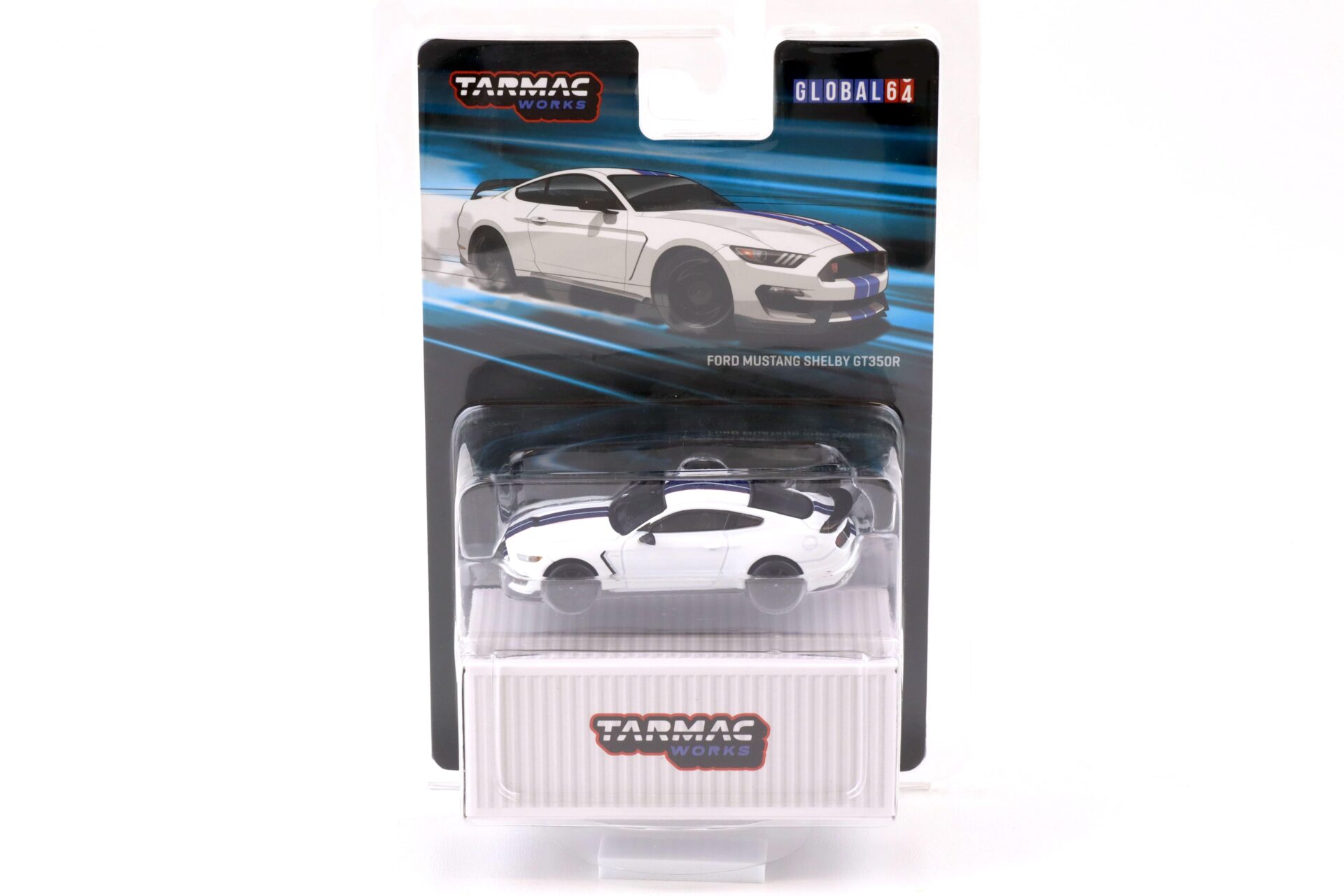 1:64 Tarmac Works Ford Mustang Shelby GT350R Coupe white