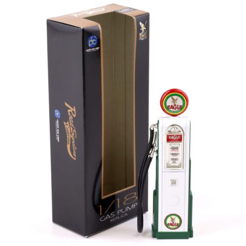 1:18 Road Signature Gas Pump Zapfsäule Eagle Gasoline white/green