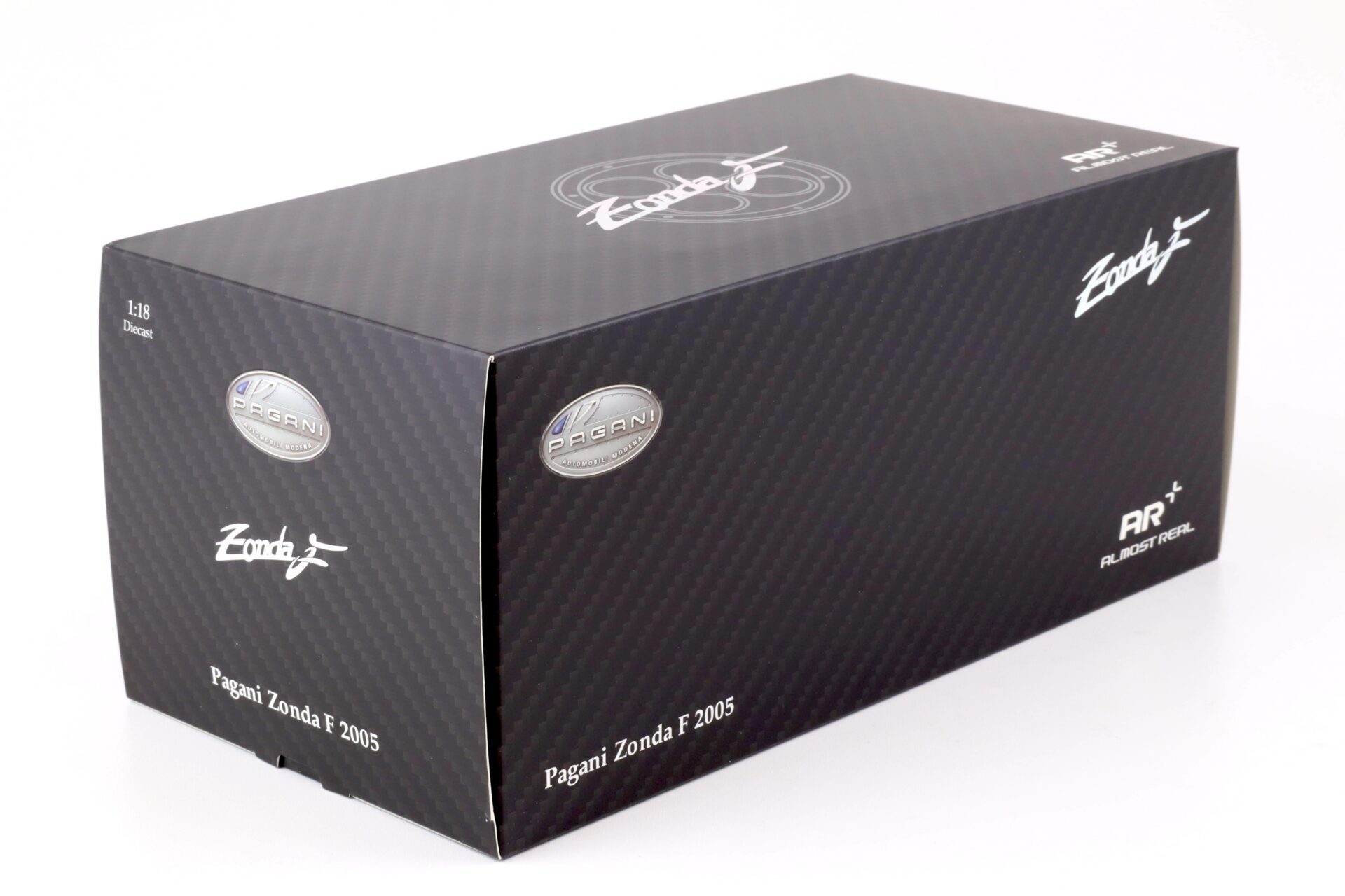 1:18 Almost Real Pagani Zonda F 2005 Grigio Mercurio silver