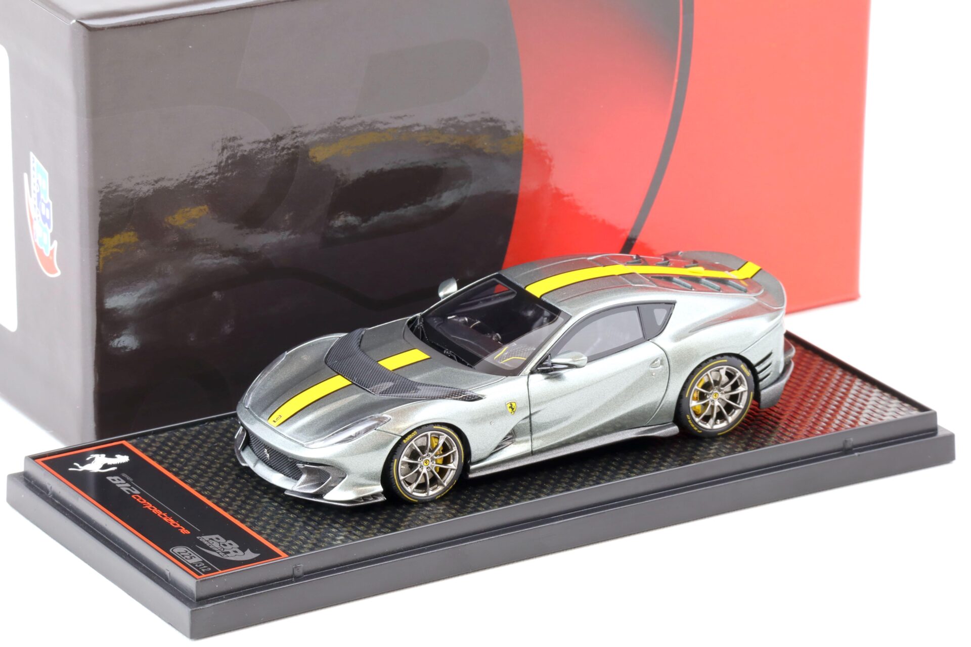 1:43 BBR Ferrari 812 Competizione 2021 Grigio Coburn grey - Limited 312 pcs.