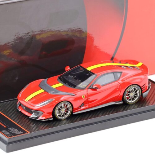 1:43 BBR Ferrari 812 Competizione 2021 Rosso Corsa 322 red w/ giallo fly stripe