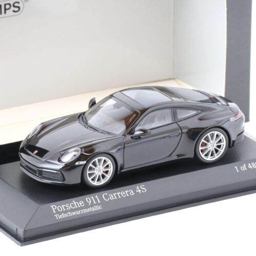 1:43 Minichamps Porsche 911 (992) Carrera 4S Coupe deep black metallic 2019