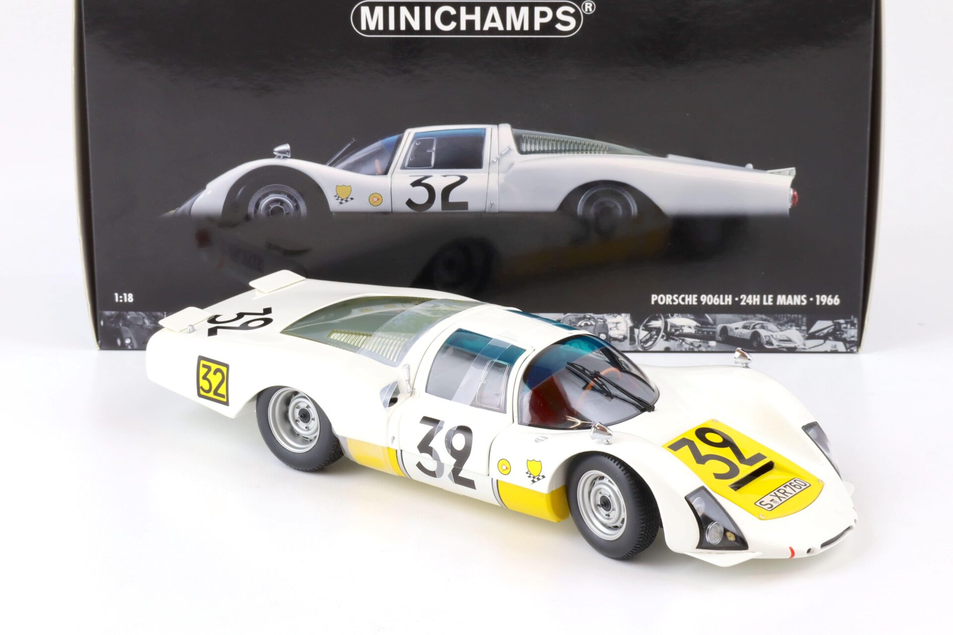 1:18 Minichamps Porsche 906 LH #32 Schütz/ De Klerk 24h Le Mans 1966