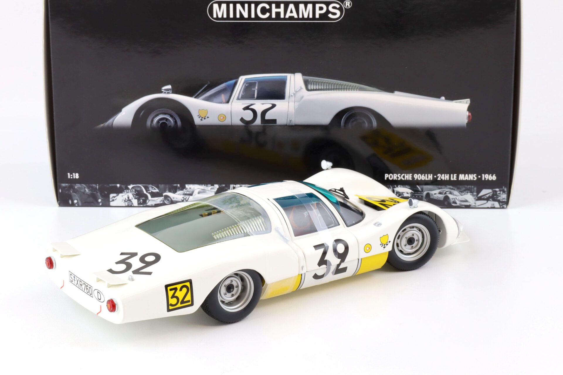 1:18 Minichamps Porsche 906 LH #32 Schütz/ De Klerk 24h Le Mans 1966