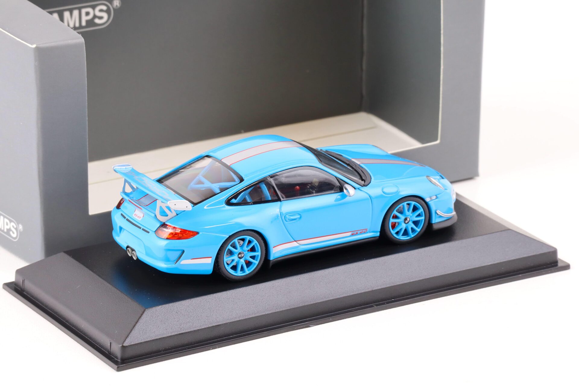 1:43 Minichamps Porsche 911 (997) GT3 RS 4.0 Riviera blue CA04316051