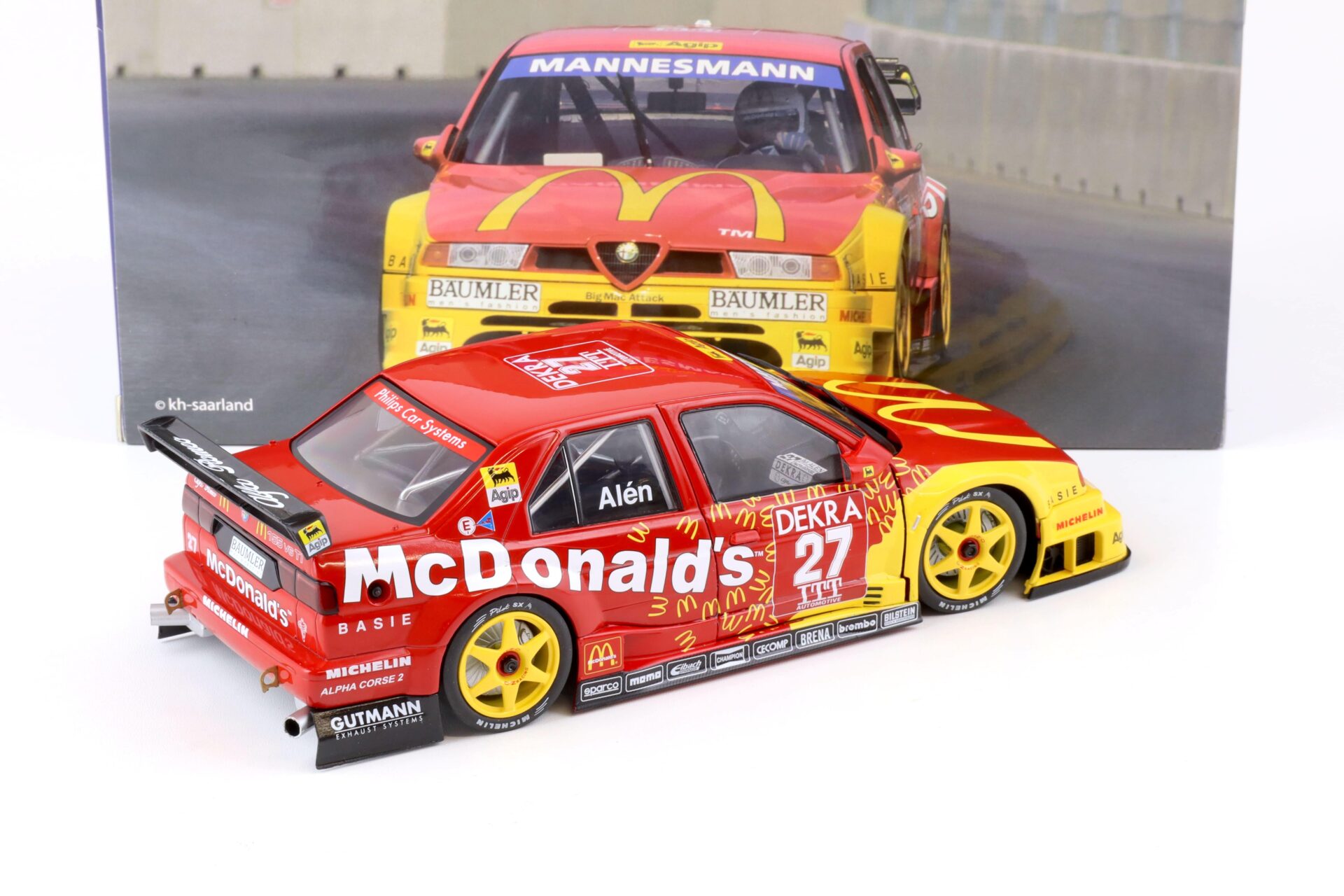 1:18 WERK83 Alfa Romeo 155 V6 TI #27 McDonaldÂ´s DTM/ ITC Helsinki 1995