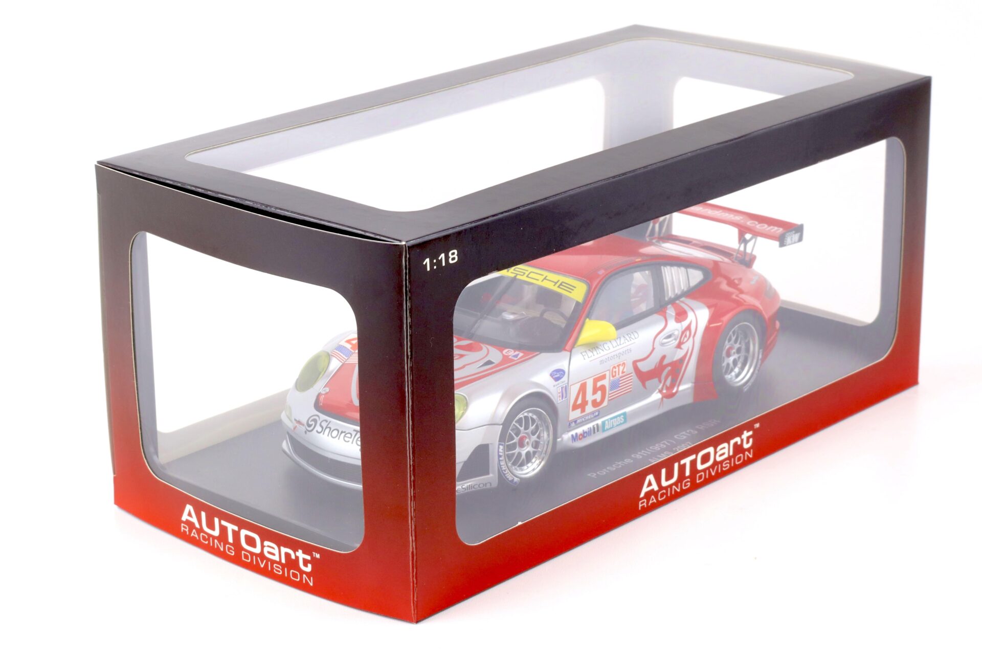 1:18 AUTOart Porsche 911 (997) GT3 RSR ALMS 2007 "Flying Lizard" #45