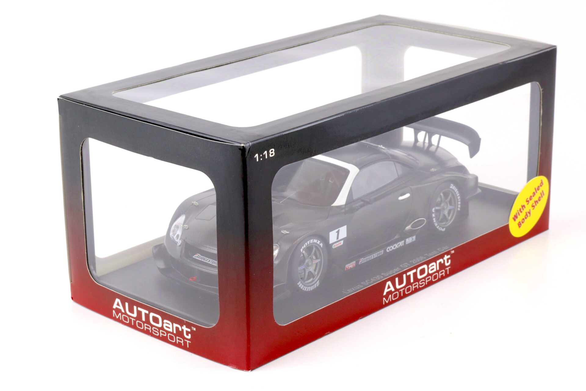 1:18 AUTOart Lexus SC430 Super GT 2006 Test Car #1 Carbon