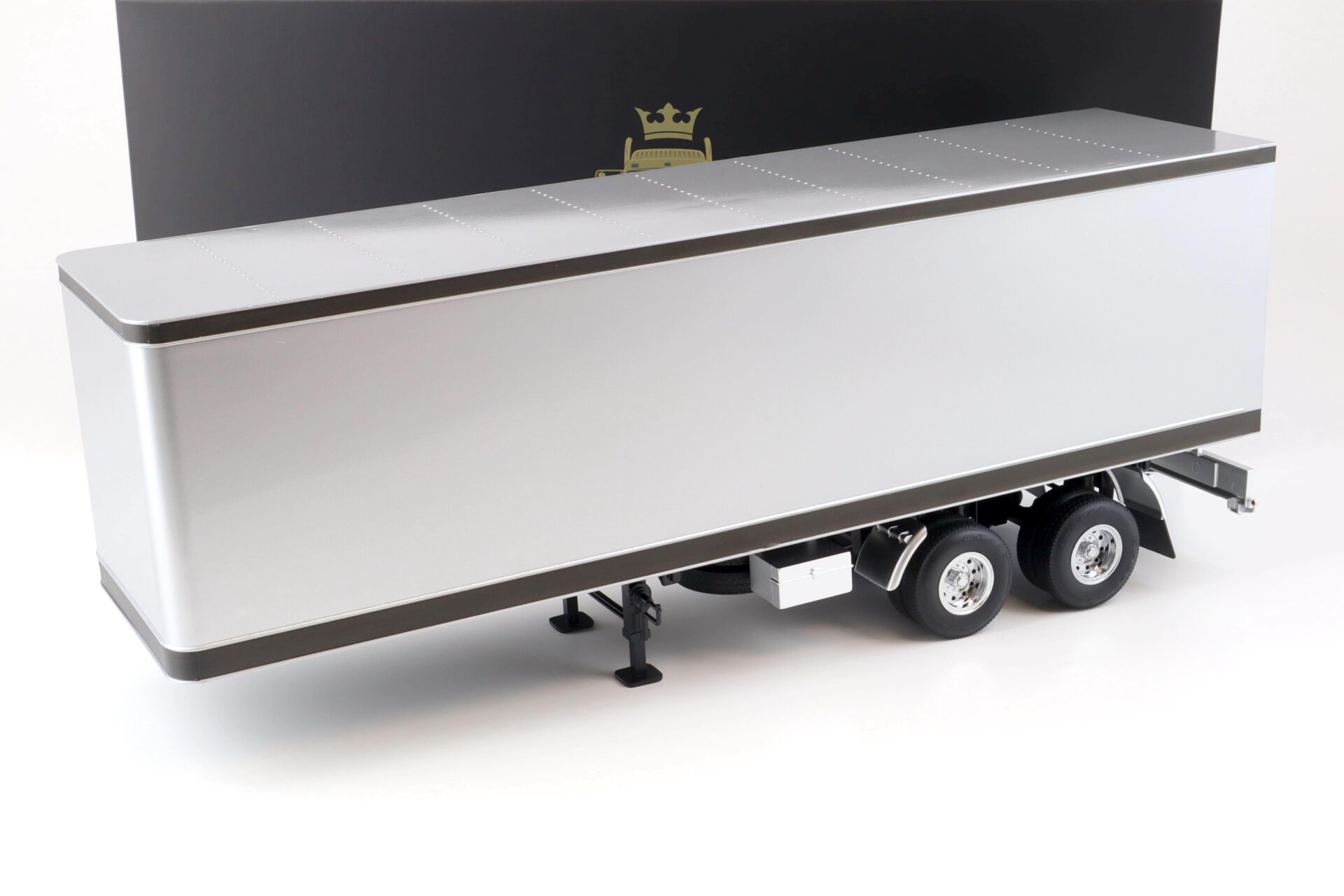 1:18 Road Kings Semi-Trailer Koffer Anhänger LKW silver/black