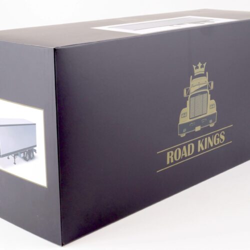 1:18 Road Kings Semi-Trailer Koffer Anhänger LKW silver/black
