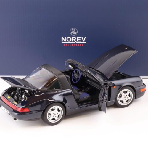 1:18 Norev Porsche 911 (964) Carrera 4 Targa 1991 blue metallic