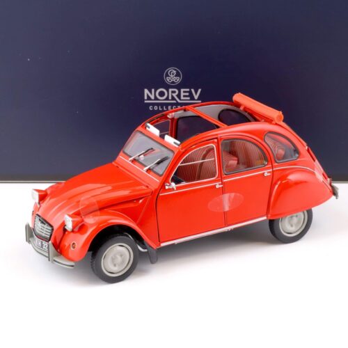 1:18 Norev Citroen 2CV Geranium red 1974 - Limited Edition 300 pcs.