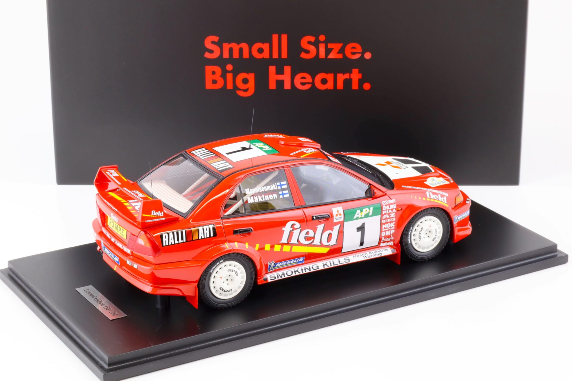 1:18 Tarmac Works Mitsubishi Lancer Evolution V - #1 Australia Rally Winner 1998