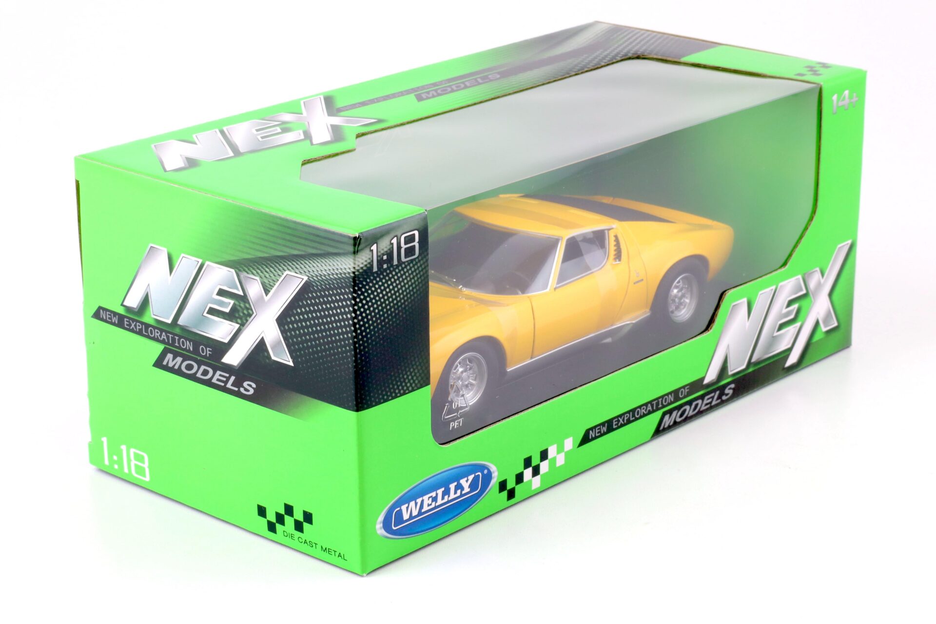 1:18 Welly NEX Lamborghini Miura SV 1971 yellow