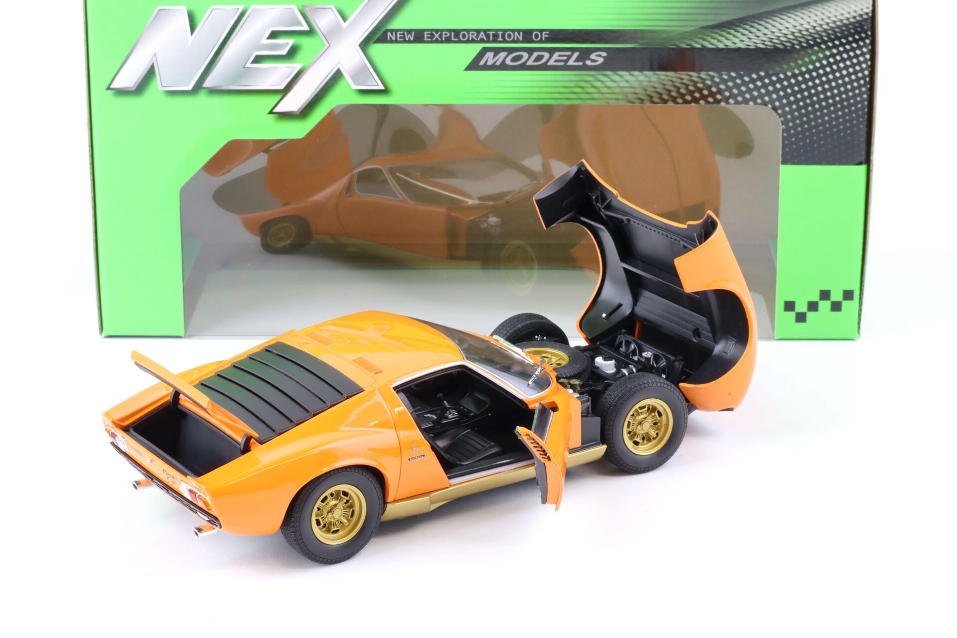 1:18 Welly NEX Lamborghini Miura SV 1971 orange
