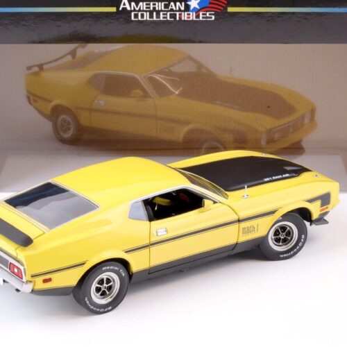 1:18 Sun Star 1971 Ford Mustang Mach 1 Coupe Ram Air 351 yellow