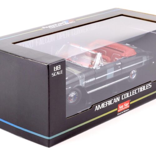1:18 Sun Star 1963 Ford Falcon open Convertible Raven black/ red