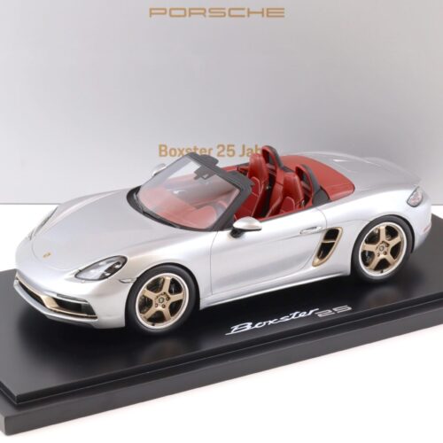 1:18 Spark Porsche Boxster (982) Spider 25 Jahre Boxster silver WAP DEALER