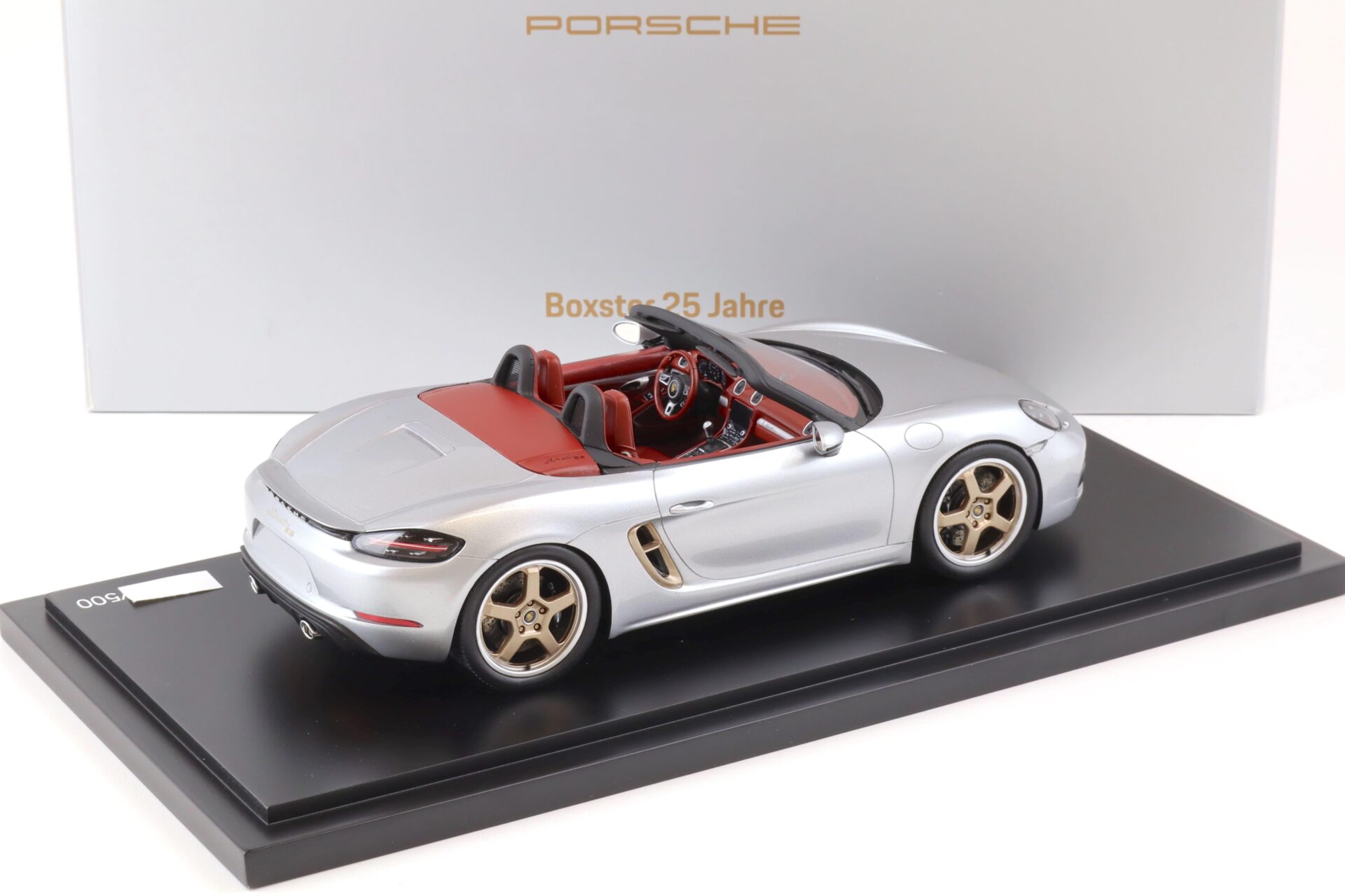 1:18 Spark Porsche Boxster (982) Spider 25 Jahre Boxster silver WAP DEALER