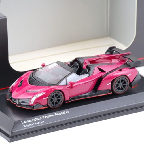1:64 Kyosho Lamborghini Veneno Roadster Magenta/ red Line