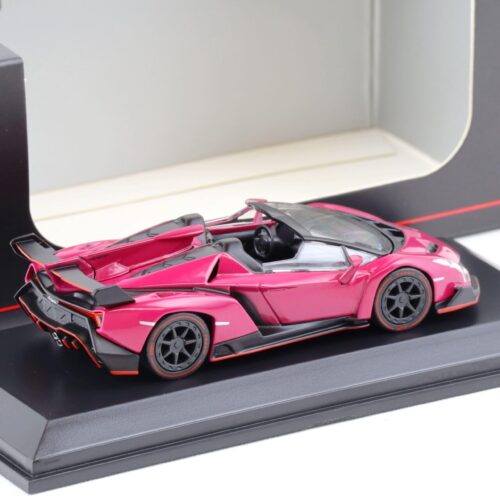 1:64 Kyosho Lamborghini Veneno Roadster Magenta/ red Line