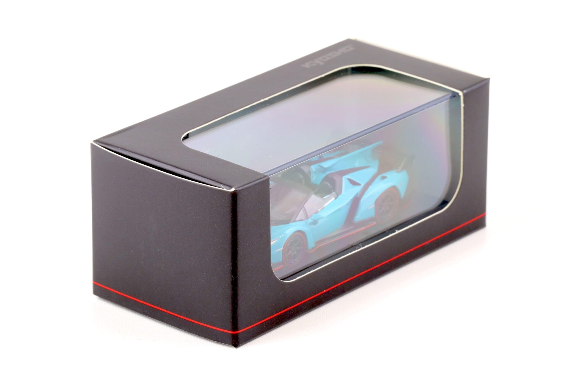 1:64 Kyosho Lamborghini Veneno Roadster blue/ red Line