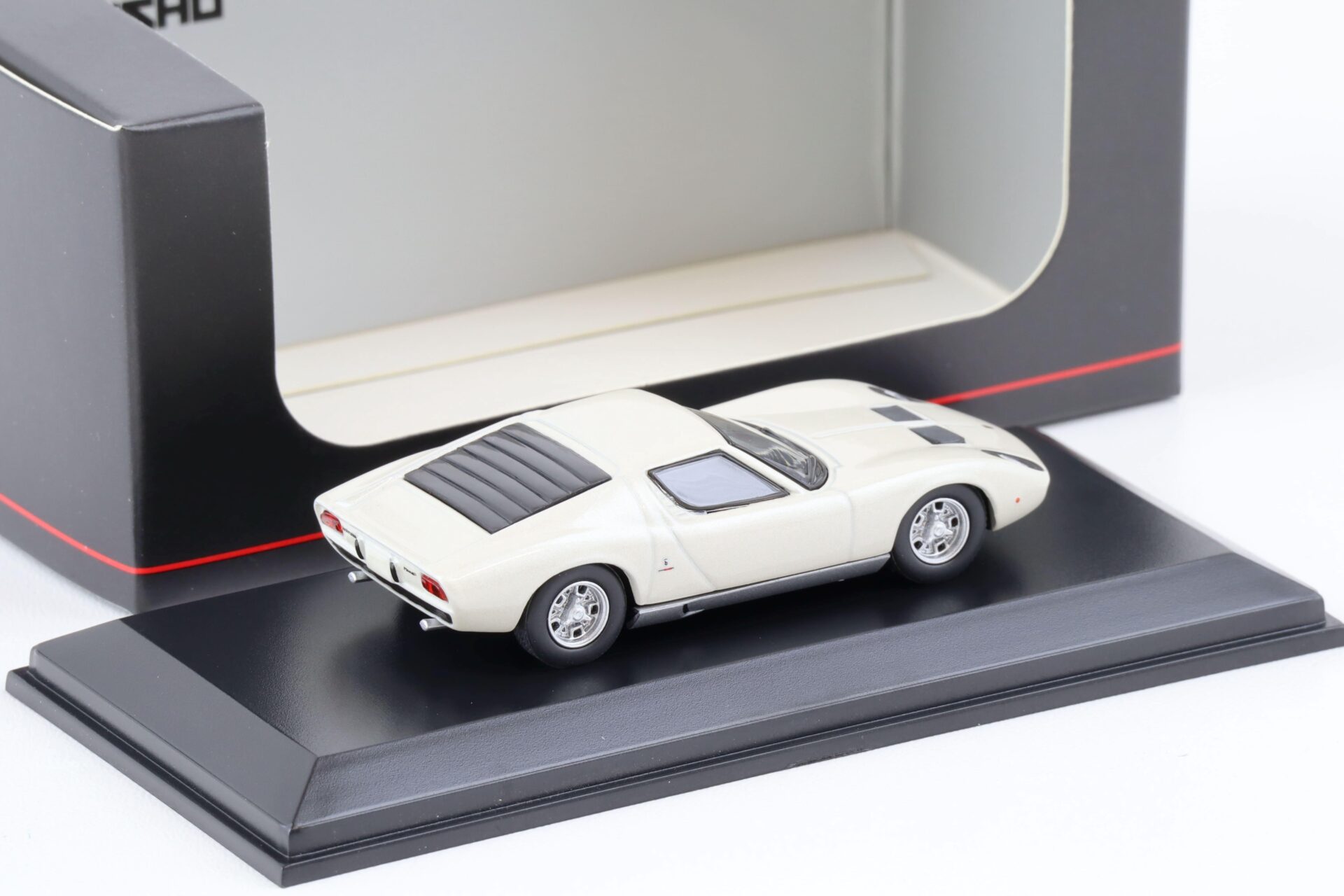 1:64 Kyosho Lamborghini Miura P400 Coupe white/ silver