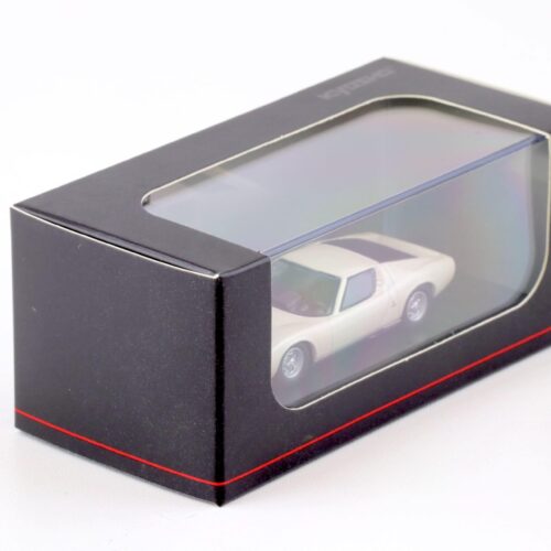 1:64 Kyosho Lamborghini Miura P400 Coupe white/ silver