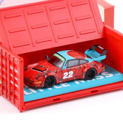 1:64 Tarmac Works Porsche 911 (964) RWB Mr. Men Little Miss Mr. Strong #22 red